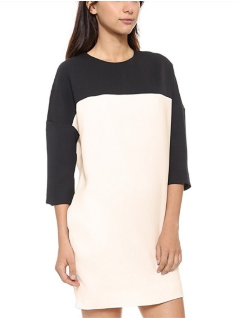 Vince Boxy Colorblock Shift Dress